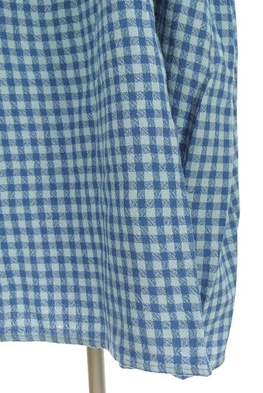 クリックで大画像表示 Samansa Mos2(サマンサモスモス)の古着「SM2 ギンガムチェック膝下ワンピース(ワンピース・チュニック)」大画像5へ