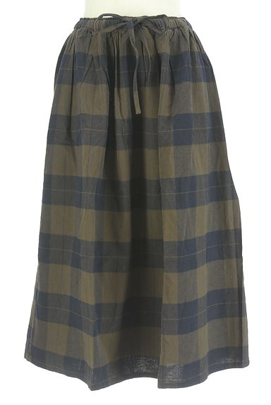 Samansa Mos2（サマンサモスモス）の古着「チェックミモレスカート（ロングスカート・マキシスカート）」大画像１へ