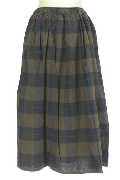 Samansa Mos2（サマンサモスモス）の古着「チェックミモレスカート（ロングスカート・マキシスカート）」大画像２へ