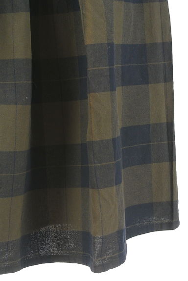 Samansa Mos2（サマンサモスモス）の古着「チェックミモレスカート（ロングスカート・マキシスカート）」大画像５へ