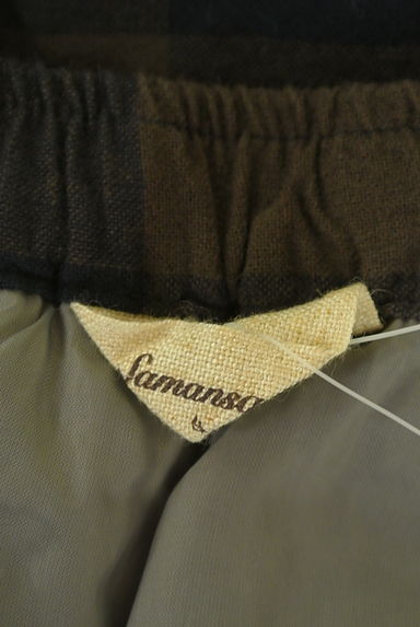 Samansa Mos2（サマンサモスモス）の古着「チェックミモレスカート（ロングスカート・マキシスカート）」大画像６へ