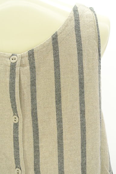 クリックで大画像表示 Samansa Mos2(サマンサモスモス)の古着「ストライプコットンワンピース(ワンピース・チュニック)」大画像5へ