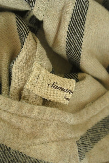 クリックで大画像表示 Samansa Mos2(サマンサモスモス)の古着「ストライプコットンワンピース(ワンピース・チュニック)」大画像6へ