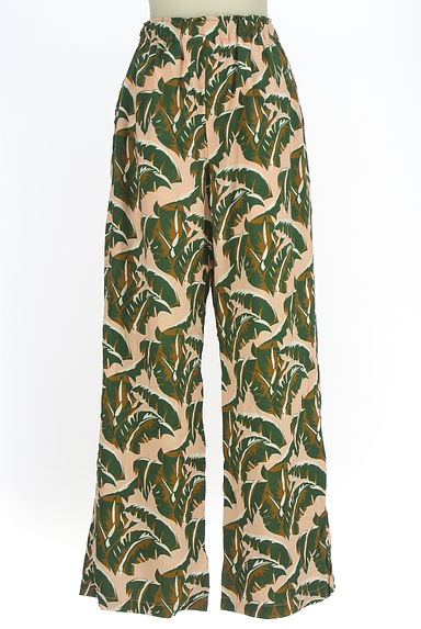 MOUSSY（マウジー）の古着「ベルト付きボタニカル柄パンツ（パンツ）」大画像２へ