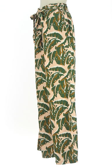 MOUSSY（マウジー）の古着「ベルト付きボタニカル柄パンツ（パンツ）」大画像３へ