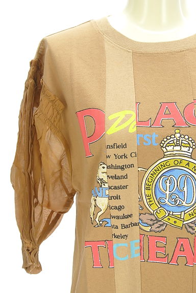 クリックで大画像表示 MOUSSY(マウジー)の古着「パフスリーブプリントTシャツ(Tシャツ)」大画像4へ