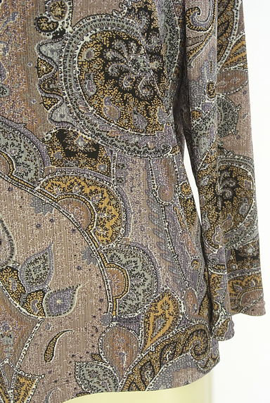 伊太利屋（イタリヤ）の古着「ラインストーン入りペイズリー柄カットソー（カットソー・プルオーバー）」大画像５へ