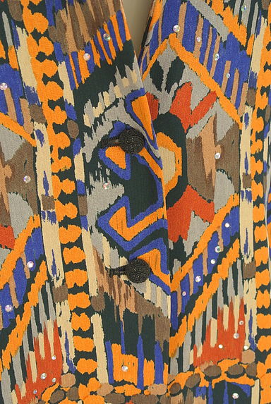 伊太利屋（イタリヤ）の古着「ラインストーン付きミドル丈ジャケット（ジャケット）」大画像５へ