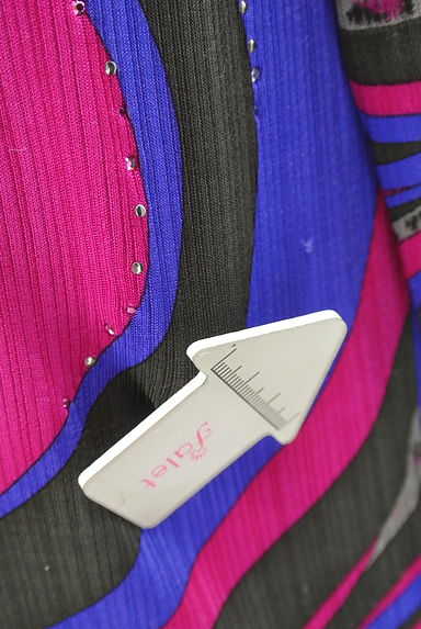 伊太利屋（イタリヤ）の古着「ラインストーン入りプッチ柄カットソー（カットソー・プルオーバー）」大画像５へ