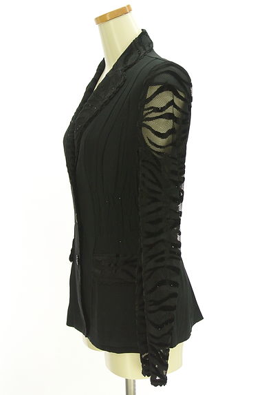 伊太利屋（イタリヤ）の古着「ゼブラ柄メッシュスリーブ切替ジャケット（ジャケット）」大画像３へ