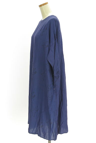 クリックで大画像表示 POU DOU DOU(プードゥドゥ)の古着「鳥プリントワンピース(ワンピース・チュニック)」大画像3へ