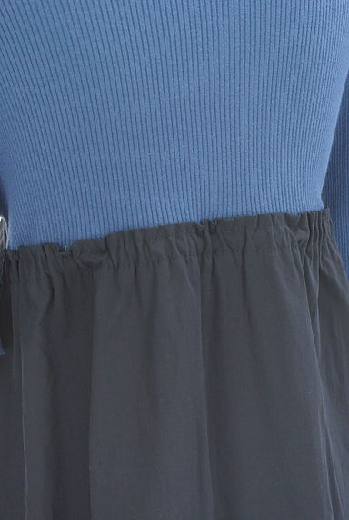 クリックで大画像表示 OPAQUE.CLIP(オペークドットクリップ)の古着「別地切替半そでリブニットトップス(ニット)」大画像5へ