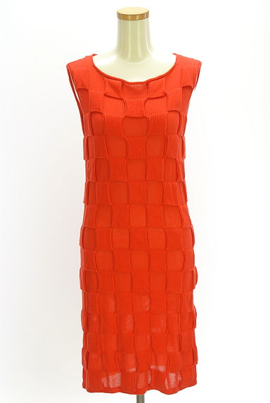 クリックで大画像表示 Sybilla(シビラ)の古着「チェックニットワンピース(ニット)」大画像1へ