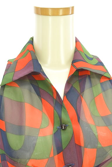 クリックで大画像表示 Sybilla(シビラ)の古着「シアーシャツ(ブラウス)」大画像4へ