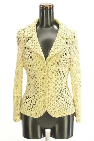 クリックで大画像表示 Sybilla(シビラ)の古着「透かし編みニットジャケット(カーディガン・ボレロ)」大画像1へ
