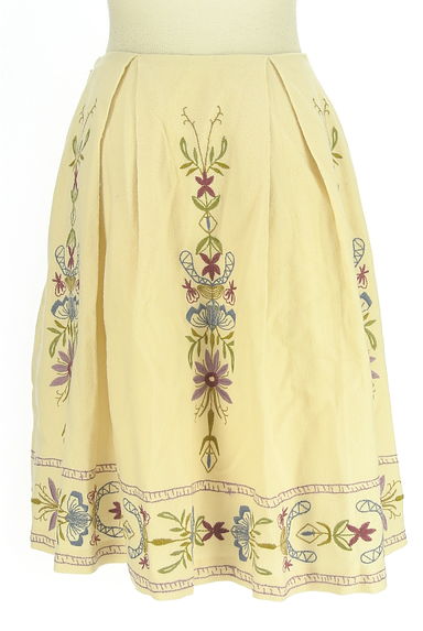 クリックで大画像表示 Sybilla(シビラ)の古着「膝丈刺繍フレアスカート(スカート)」大画像2へ