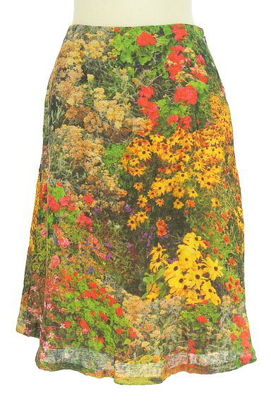 クリックで大画像表示 Sybilla(シビラ)の古着「花柄膝下フレアスカート(スカート)」大画像1へ