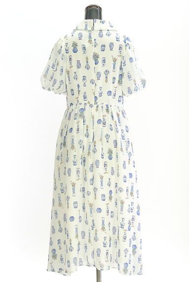 Maglie le cassetto（マーリエ ル カセット）の古着「プリントミモレワンピース（ワンピース・チュニック）」大画像２へ