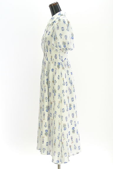 Maglie le cassetto（マーリエ ル カセット）の古着「プリントミモレワンピース（ワンピース・チュニック）」大画像３へ