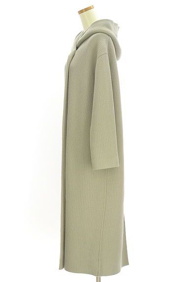 クリックで大画像表示 BEIGE,(ベイジ,)の古着「フーディロングニットコート(カーディガン・ボレロ)」大画像3へ