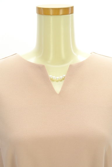 LAISSE PASSE（レッセパッセ）の古着「ベルト付き6分袖膝下フレアワンピース（ワンピース・チュニック）」大画像４へ