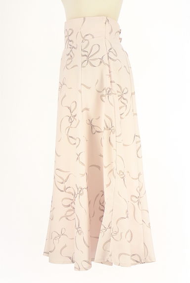 WILLSELECTION（ウィルセレクション）の古着「バックレースアップリボン柄スカート（ロングスカート・マキシスカート）」大画像３へ