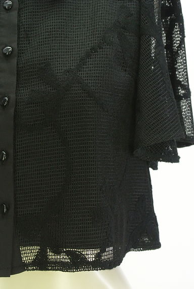 WILLSELECTION（ウィルセレクション）の古着「リボン柄メッシュシャツ（ブラウス）」大画像５へ