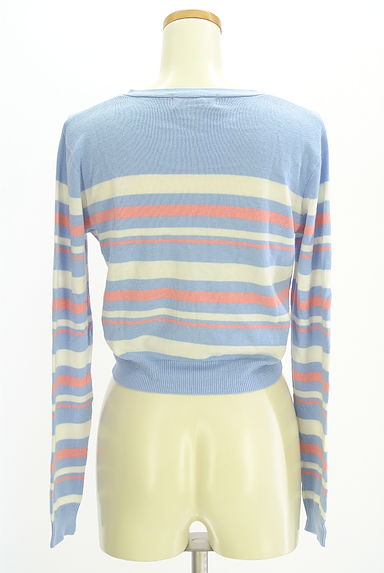 クリックで大画像表示 dazzlin(ダズリン)の古着「マルチボーダーニットカーディガン(カーディガン・ボレロ)」大画像2へ