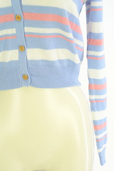 クリックで大画像表示 dazzlin(ダズリン)の古着「マルチボーダーニットカーディガン(カーディガン・ボレロ)」大画像5へ