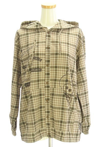 drug store's（ドラッグストアーズ）の古着「チェック×ブタプリントブルゾン（ブルゾン・スタジャン）」大画像１へ