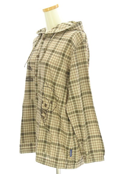 drug store's（ドラッグストアーズ）の古着「チェック×ブタプリントブルゾン（ブルゾン・スタジャン）」大画像３へ