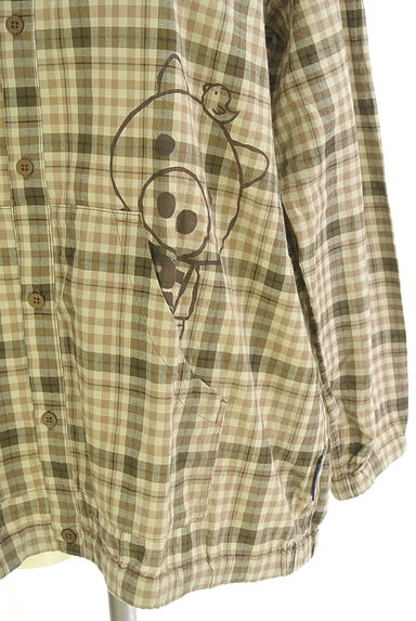 drug store's（ドラッグストアーズ）の古着「チェック×ブタプリントブルゾン（ブルゾン・スタジャン）」大画像５へ