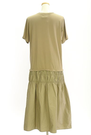 OPAQUE.CLIP（オペークドットクリップ）の古着「異素材切替ロングワンピース（ワンピース・チュニック）」大画像２へ