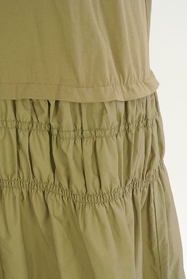 OPAQUE.CLIP（オペークドットクリップ）の古着「異素材切替ロングワンピース（ワンピース・チュニック）」大画像５へ