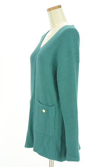 クリックで大画像表示 OPAQUE.CLIP(オペークドットクリップ)の古着「ポケット付きミドル丈リブニット(ニット)」大画像3へ