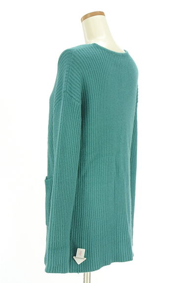 クリックで大画像表示 OPAQUE.CLIP(オペークドットクリップ)の古着「ポケット付きミドル丈リブニット(ニット)」大画像4へ