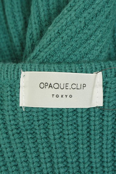クリックで大画像表示 OPAQUE.CLIP(オペークドットクリップ)の古着「ポケット付きミドル丈リブニット(ニット)」大画像6へ