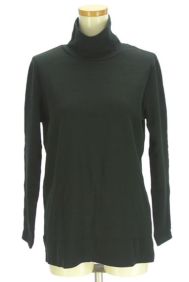 クリックで大画像表示 antiqua(アンティカ)の古着「ハイネックリブカットソー(ニット)」大画像1へ