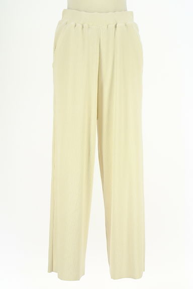 antiqua（アンティカ）の古着「ストレッチリブワイドパンツ（パンツ）」大画像１へ