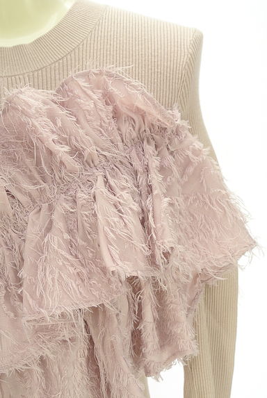 クリックで大画像表示 Mystrada(マイストラーダ)の古着「シャギーフリルリブニット(ニット)」大画像4へ