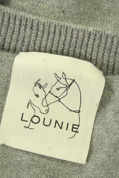 クリックで大画像表示 LOUNIE(ルーニィ)の古着「ワンポイント刺繍ミドル丈ニット(ニット)」大画像6へ