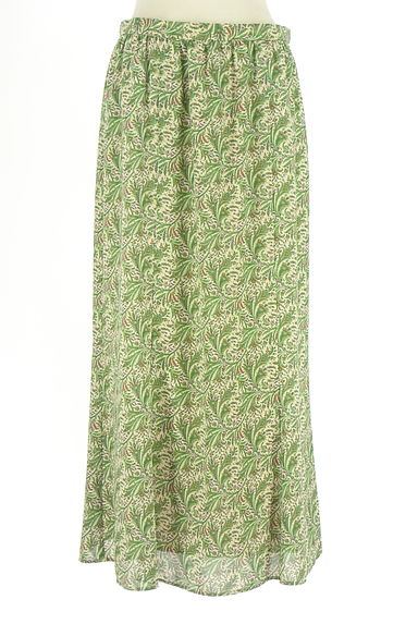 クリックで大画像表示 LOUNIE(ルーニィ)の古着「ボタニカル柄ロングシフォンスカート(ロングスカート・マキシスカート)」大画像1へ