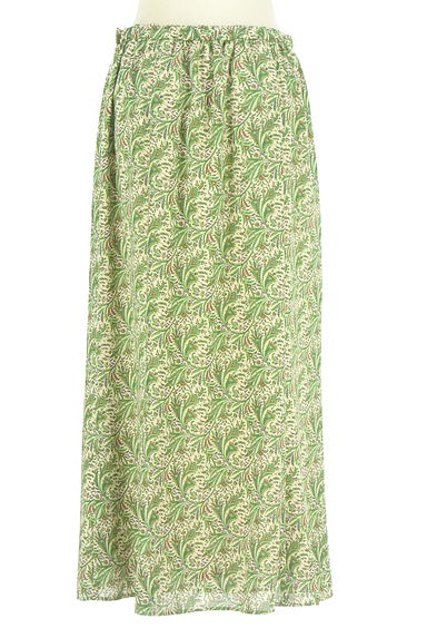クリックで大画像表示 LOUNIE(ルーニィ)の古着「ボタニカル柄ロングシフォンスカート(ロングスカート・マキシスカート)」大画像2へ