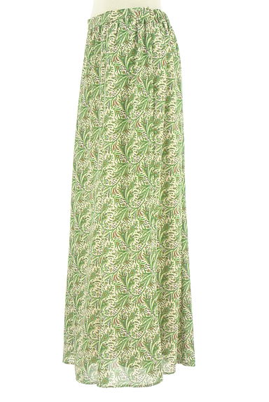 クリックで大画像表示 LOUNIE(ルーニィ)の古着「ボタニカル柄ロングシフォンスカート(ロングスカート・マキシスカート)」大画像3へ