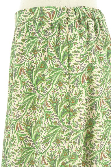 クリックで大画像表示 LOUNIE(ルーニィ)の古着「ボタニカル柄ロングシフォンスカート(ロングスカート・マキシスカート)」大画像4へ