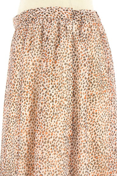 LOUNIE（ルーニィ）の古着「レオパード柄シフォンロングスカート（ロングスカート・マキシスカート）」大画像４へ
