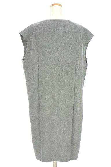 LOUNIE（ルーニィ）の古着「Vネック膝丈ニットワンピース（ワンピース・チュニック）」大画像２へ