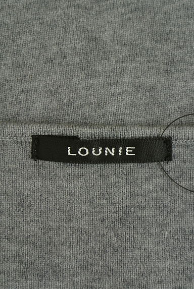 LOUNIE（ルーニィ）の古着「Vネック膝丈ニットワンピース（ワンピース・チュニック）」大画像６へ