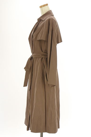 クリックで大画像表示 LOUNIE(ルーニィ)の古着「ベルト付きロングトレンチコート(トレンチコート)」大画像3へ