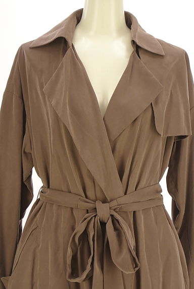 クリックで大画像表示 LOUNIE(ルーニィ)の古着「ベルト付きロングトレンチコート(トレンチコート)」大画像4へ